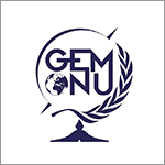 Logo de GEM ONU, l'association de Grenoble Ecole de Management qui se focalise sur la géopolitique, les relations internationales et la diplomatie