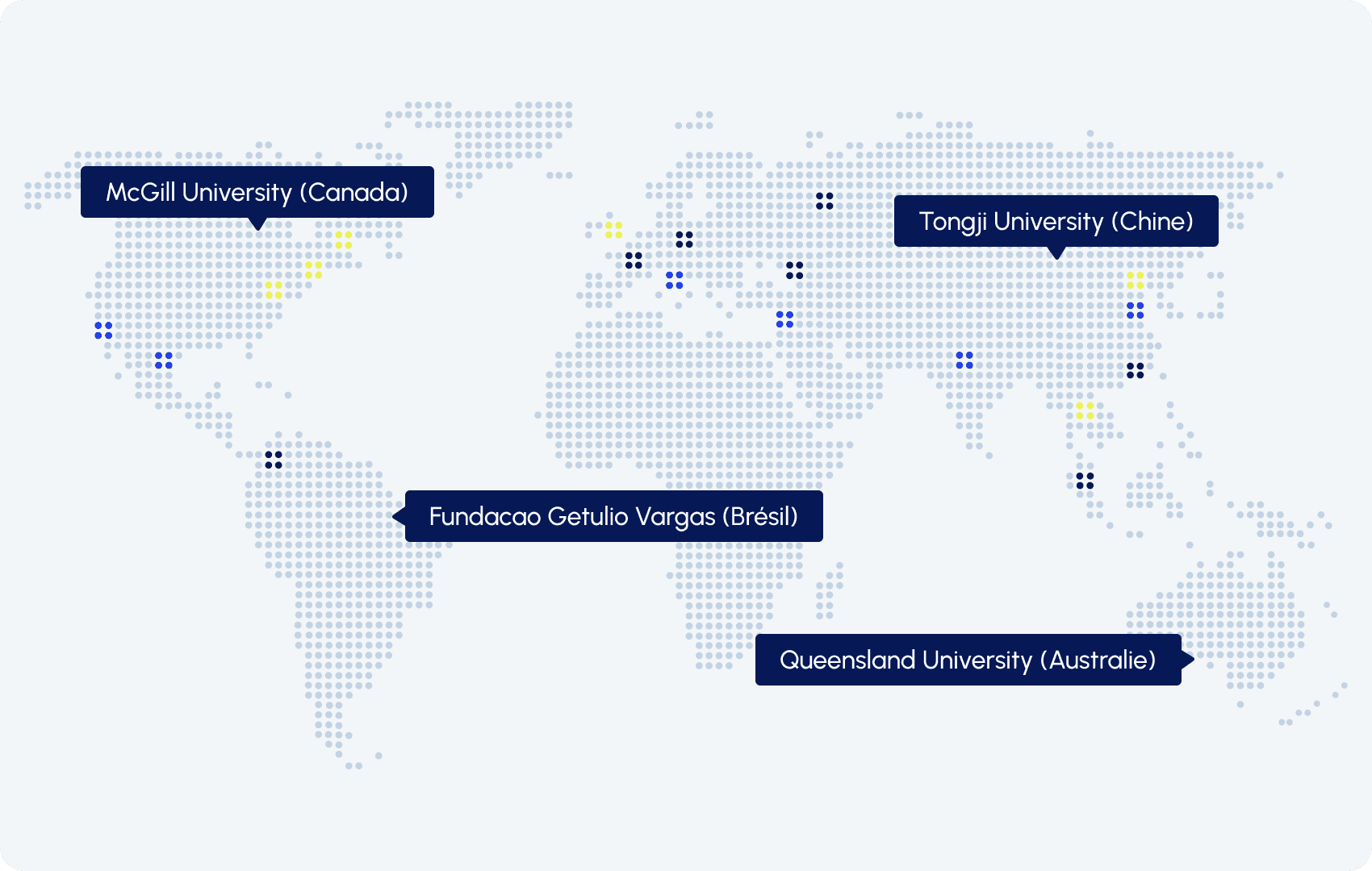 Map présence mondiale
