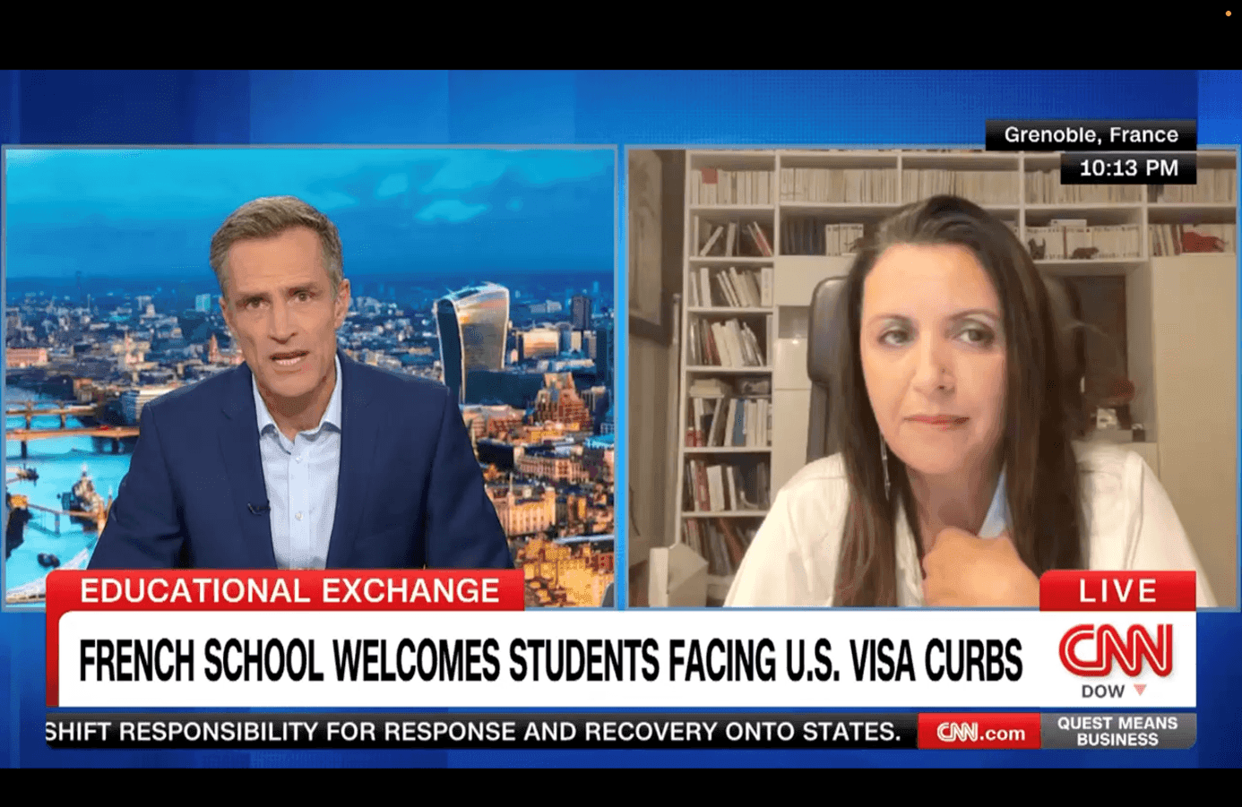 Interview for CNN of Fouziya Bouzerda, Director of Grenoble School of Management