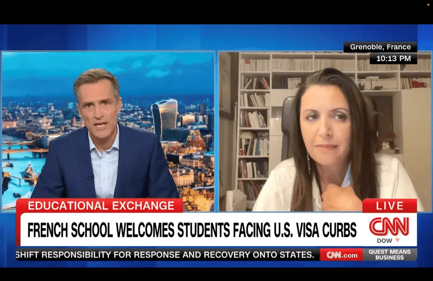 Interview for CNN of Fouziya Bouzerda, Director of Grenoble School of Management