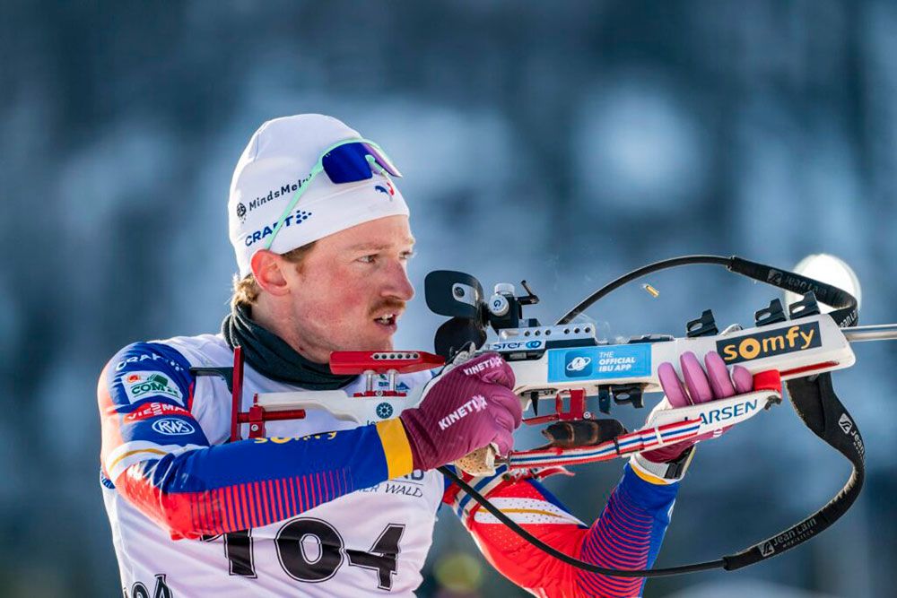 Jacques Jefferies de la France, en Allemagne pour la IBU Cup Biathlon le 9 janvier 2025. Crédit photo : Niklas Härtig/VOIGT