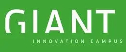 Logo Giant innovation campus blanc sur fond vert