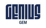 Logo de Genius GEM, l'association d'entrepreneuriat de Grenoble Ecole de Management