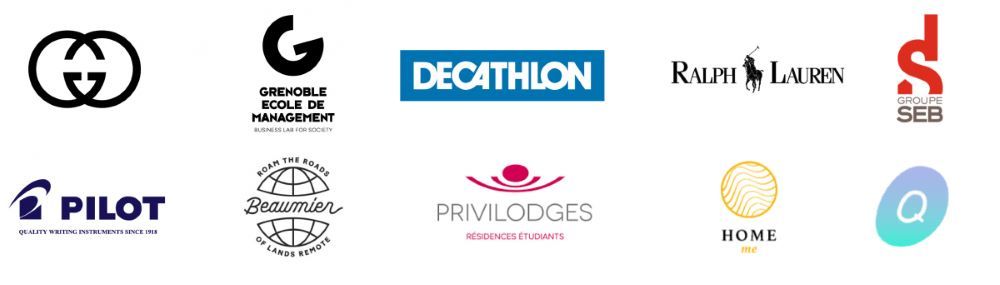 Mosaïque logos entreprises