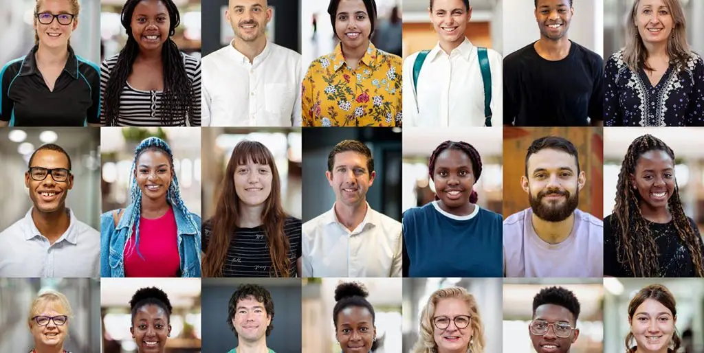 Visages des étudiants, cultures différentes